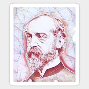 George Meade Portrait | George Meade Artwork | Line Art 5 Sticker